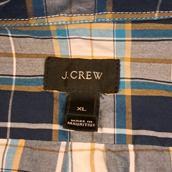 J. Crew Men's XL Four Button Pullover Plaid Shirt New With Tags Style A9334 - Picture 2 of 16